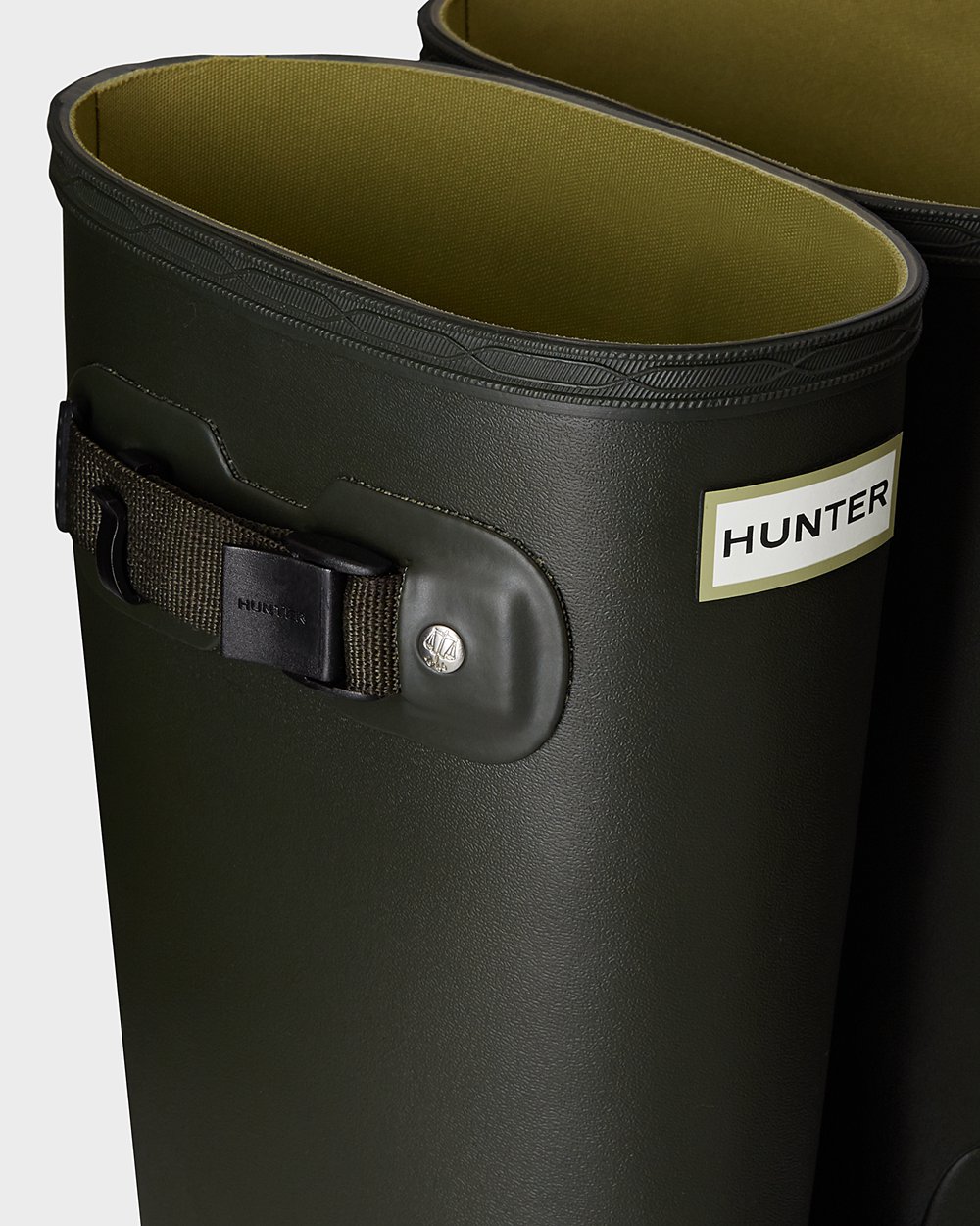 Wide Fit Gummistövlar Dam - Hunter Huntress Leg - Mörk Olivgröna - 149087-LKI